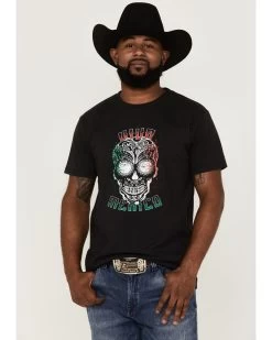 Cody James Men's Viva Mexico Muertos Skull Graphic Short Sleeve T-ShirtÂ