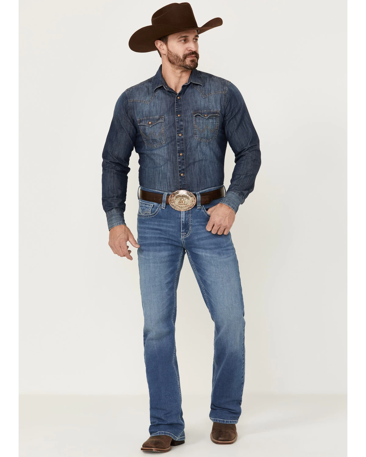 Cody James Men's Silverton Light Wash Stretch Relaxed Bootcut Jeans 3 Cody James Men's Silverton Light Wash Stretch Relaxed Bootcut Jeans