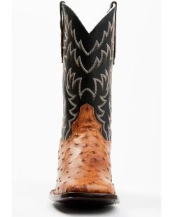 Cody James Men's Full Quill Cognac Ostrich Exotic Western Boots - Broad Square Toe  -Cody James 2000359772 001 P4