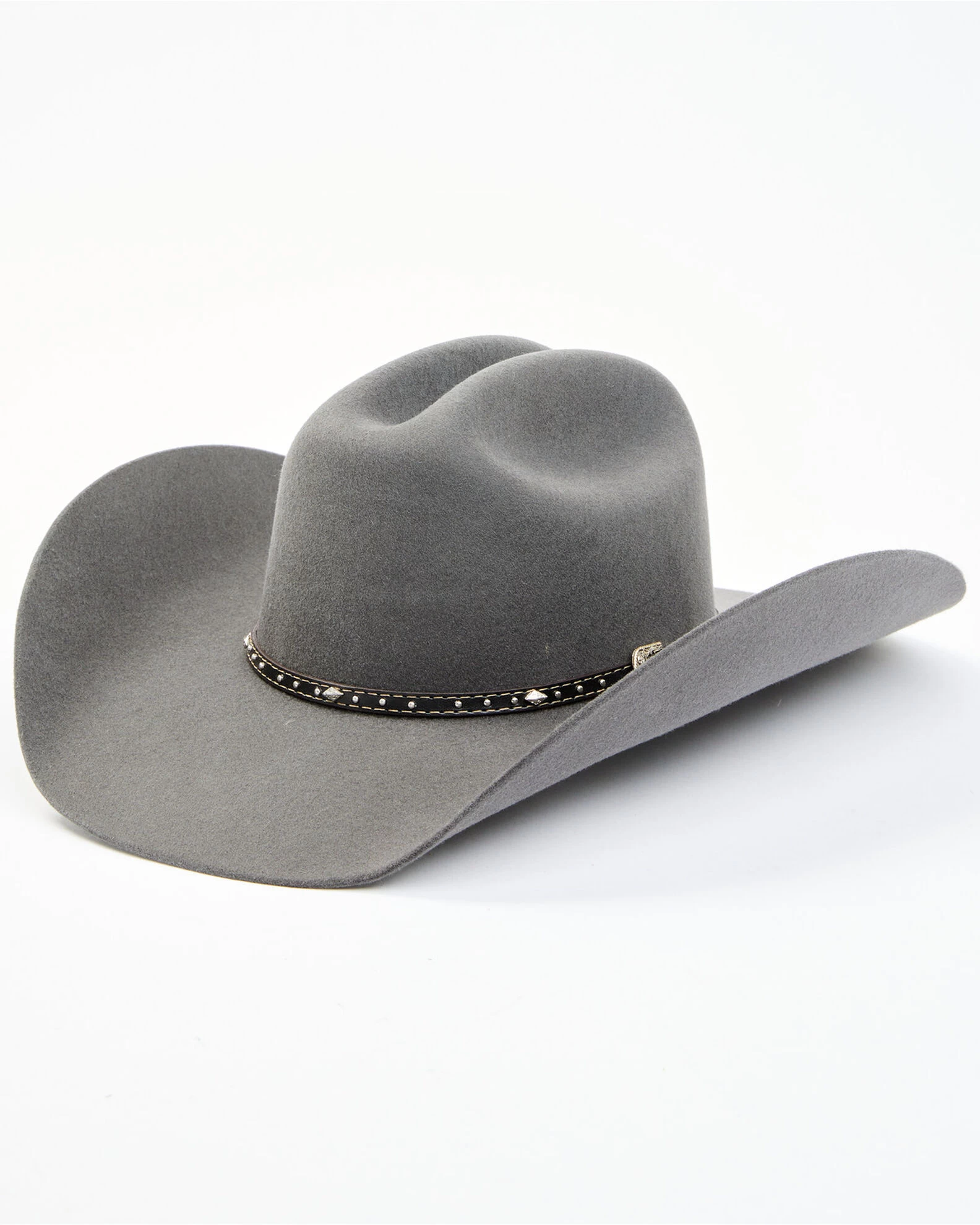 Cody James Men's 3X Smoke Gray Concho Buckle Band Wool Felt Western Hat 3 Cody James Men's 3X Smoke Gray Concho Buckle Band Wool Felt Western Hat