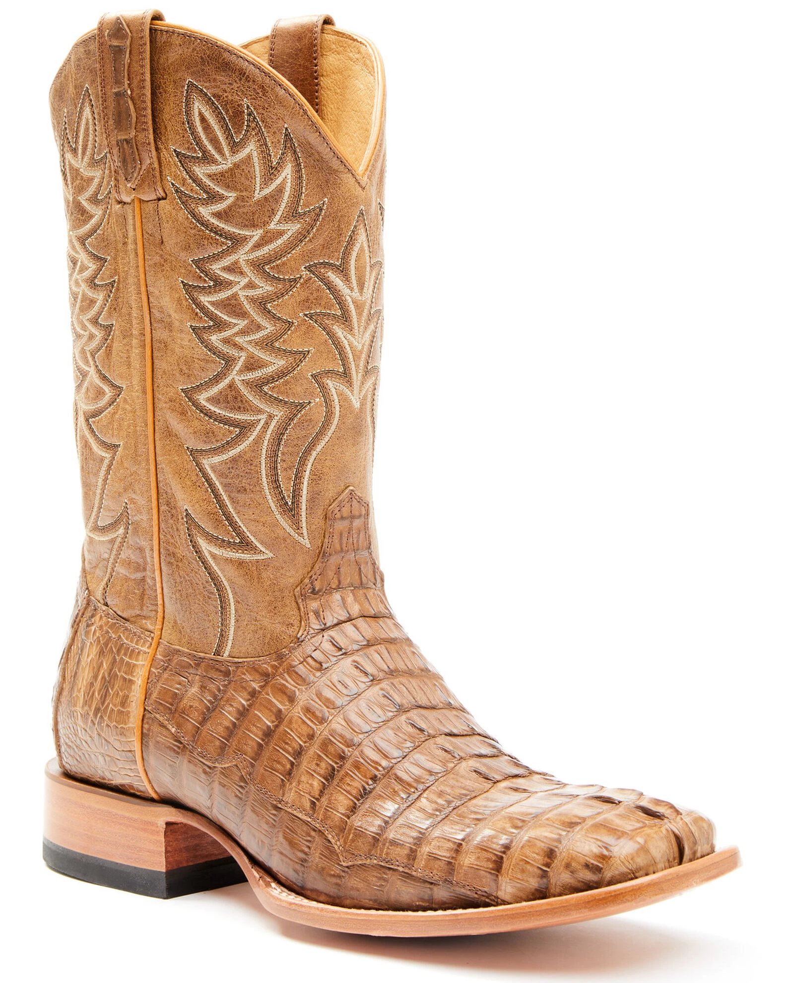 Cody James Men's Exotic Caiman Tail Western Boots - Broad Square Toe 3 Cody James Men's Exotic Caiman Tail Western Boots - Broad Square Toe