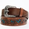 Cody James Men's Basketweave Turquoise Belt -Cody James 2000360937 200 P1