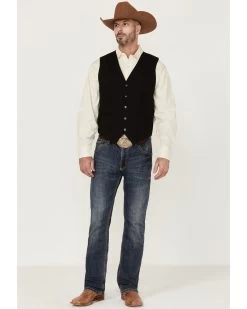 Cody James Men's Highlands Slub Button-Front Western Vest  -Cody James 2000364439 001 P2