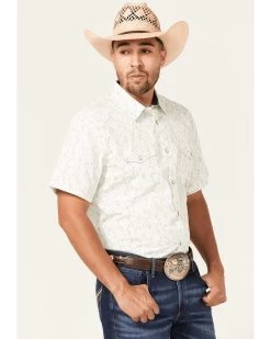 Cody James Men's Liberty Hill Floral Print Short Sleeve Snap Western Shirt  -Cody James 2000364856 110 P2