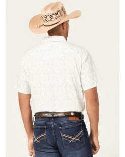 Cody James Men's Liberty Hill Floral Print Short Sleeve Snap Western Shirt  -Cody James 2000364856 110 P4