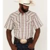 Cody James Men's Mount Vernon Small Plaid Short Sleeve Snap Western Shirt - Big & Tall  -Cody James 2000364864 907 P1