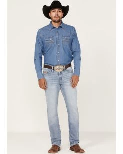 Cody James Men's Fandango Light Medium Wash Stretch Slim Straight Jeans -Cody James 2000364919 413 P1 1