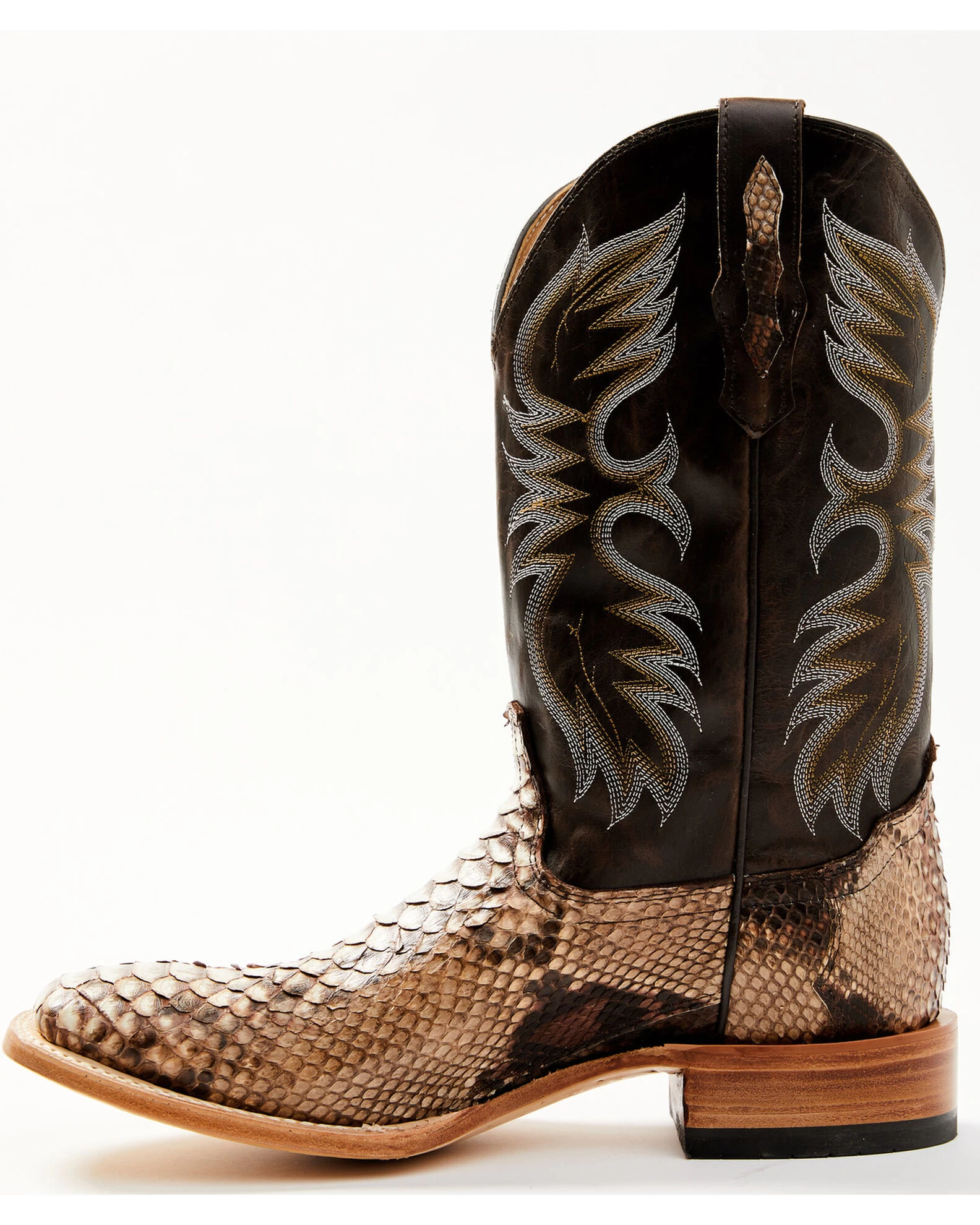 Cody James Men's Exotic Python Western Boots - Broad Square Toe 5 Cody James Men's Exotic Python Western Boots - Broad Square Toe - Image 3