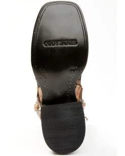 Cody James Men's Exotic Pirarucu Western Boots - Broad Square Toe