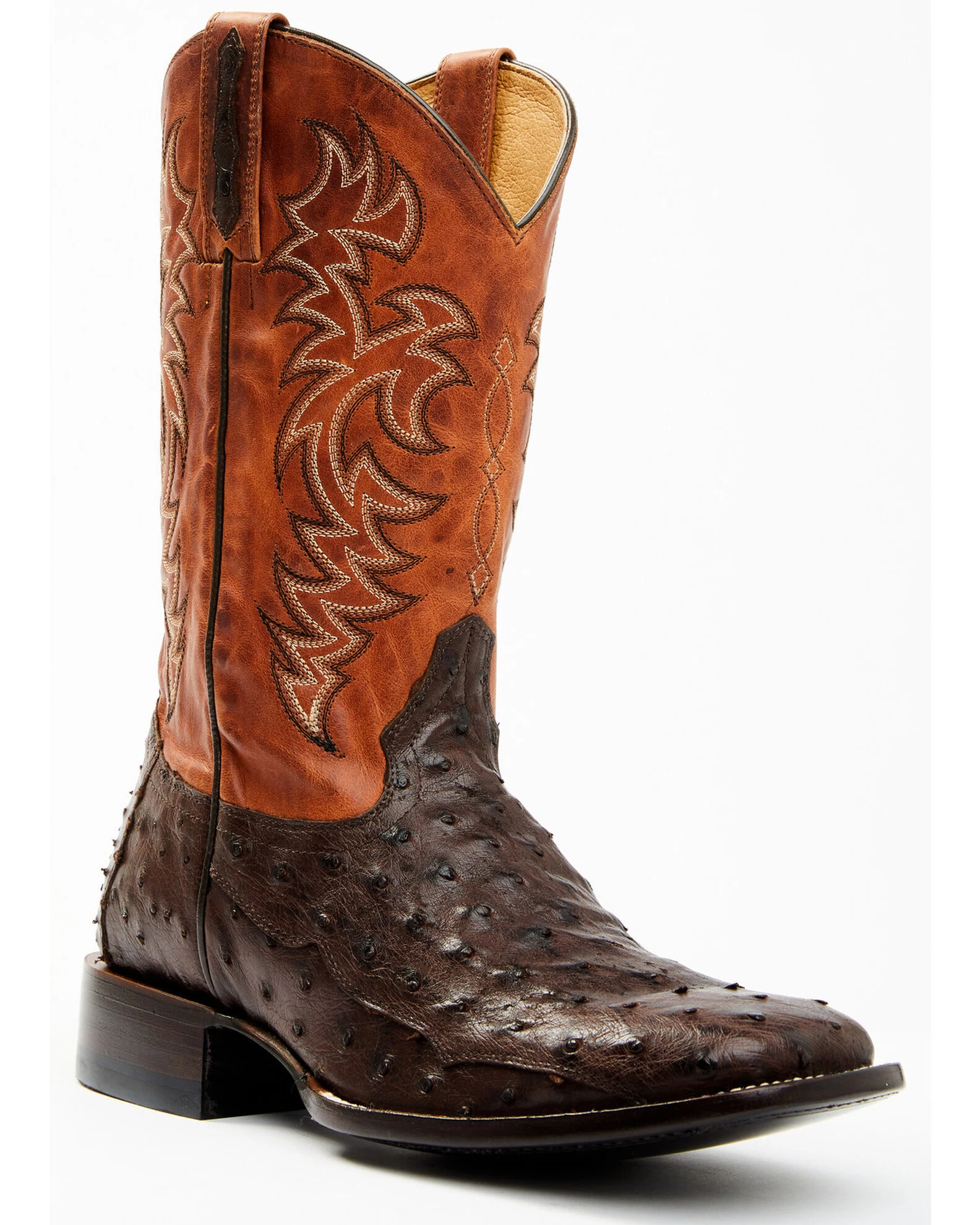 Cody James Men's Sienna Genuine Ostrich Exotic Western Boots - Broad Square Toe 3 Cody James Men's Sienna Genuine Ostrich Exotic Western Boots - Broad Square Toe