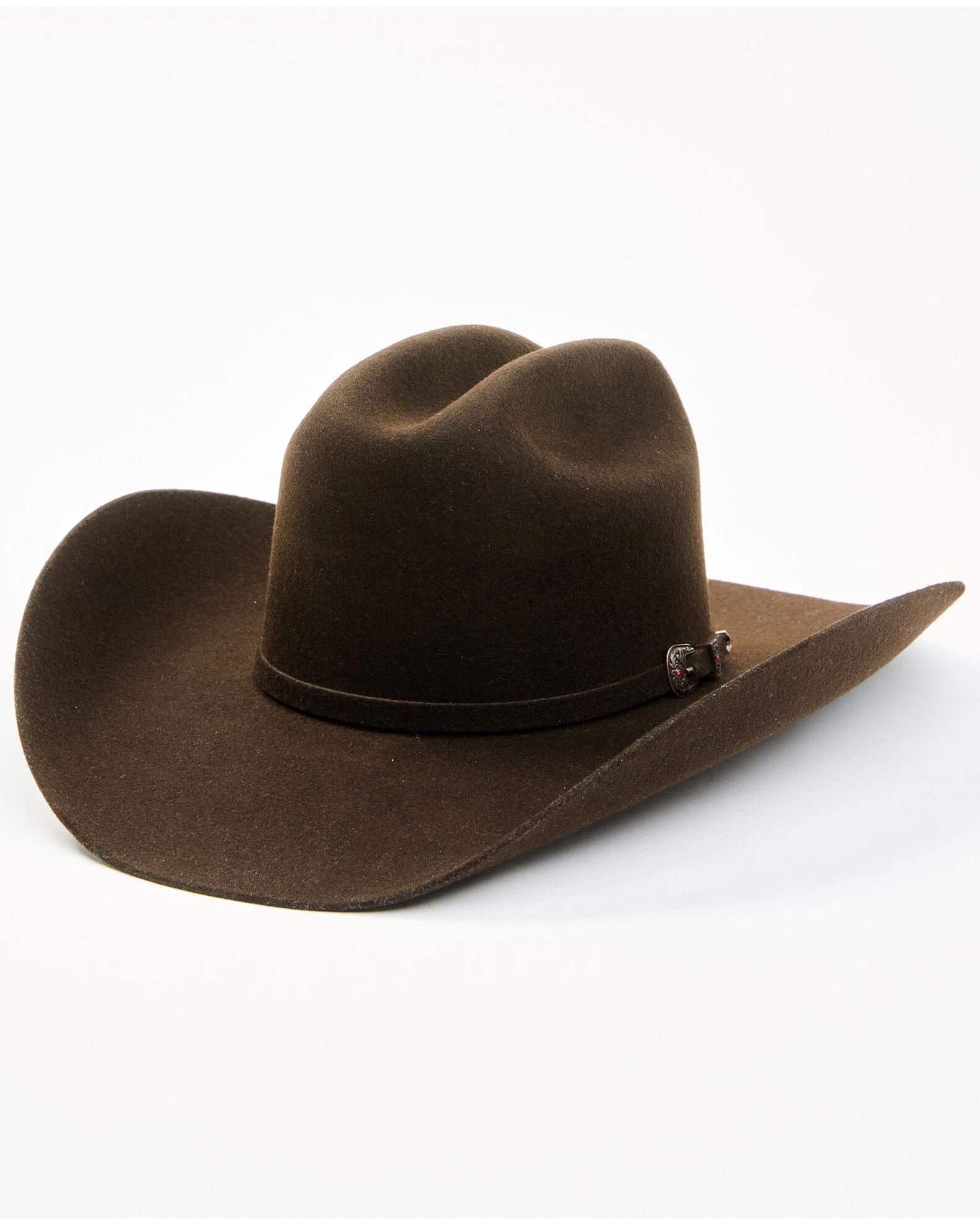 Cody James Men's 5X Chocolate Self Band Cattleman Fur Blend Western Hat 3 Cody James Men's 5X Chocolate Self Band Cattleman Fur Blend Western Hat