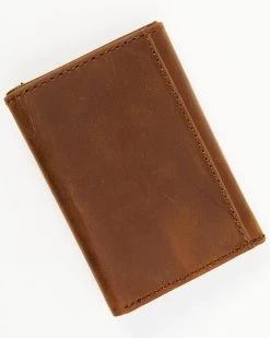 Cody James Men's Turquoise Underlay & Brown Tooled Trifold Wallet -Cody James 2000372920 200 P3