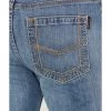 Cody James FR Men's Clover Leaf Wash Slim Straight 5-Pocket Stretch Jeans -Cody James 2000373106 412 P4 1
