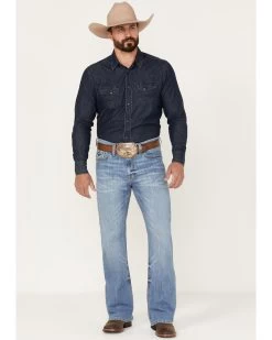 Cody James Men's Dash Light Wash Relaxed Stretch Bootcut Jeans