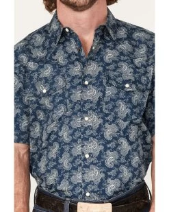 Cody James Men's Showcase Paisley Print Pearl Snap Western Shirt  -Cody James 2000373898 410 P3