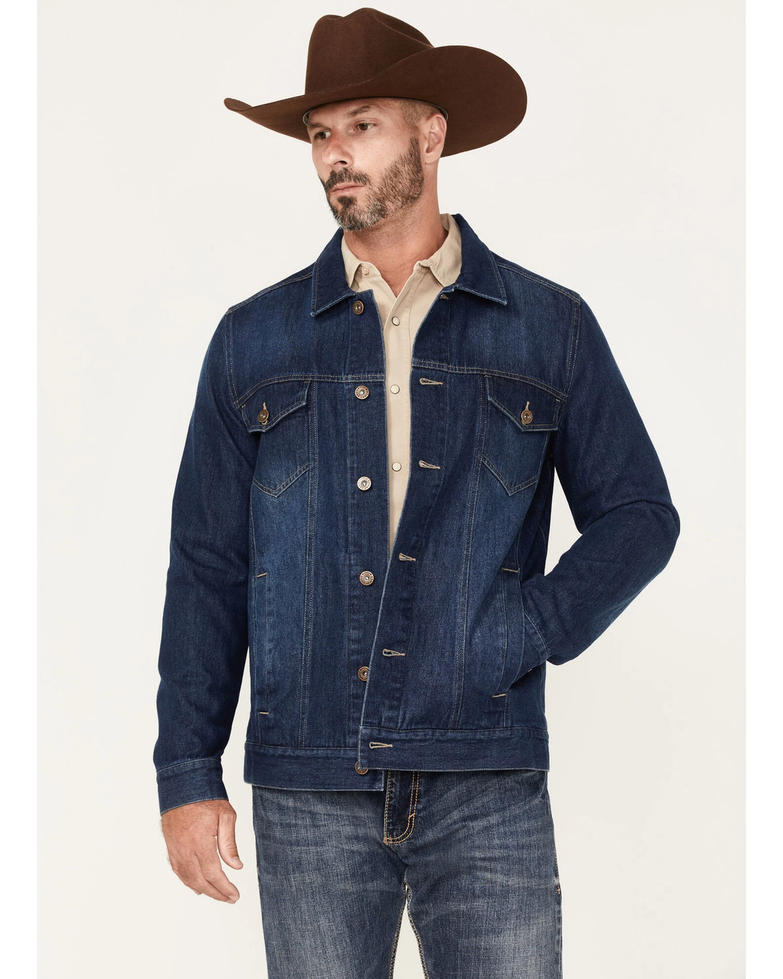 Cody James Men's Coasting Medium Wash Unlined Denim Jacket 4 Cody James Men's Coasting Medium Wash Unlined Denim Jacket - Image 2