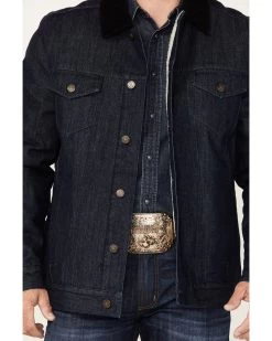 Cody James Men's Grand Teton Dark Wash Sherpa Cord Collar Denim Jacket 8 Cody James Men's Grand Teton Dark Wash Sherpa Cord Collar Denim Jacket -Cody James 2000373949 416 P3