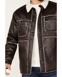 Cody James Men's Carmine Faux Shearling Shacket 9 Cody James Men's Carmine Faux Shearling Shacket -Cody James 2000373950 200 P3