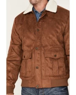 Cody James Men's Edward Faux Suede Sherpa Collar Bomber Jacket -Cody James 2000373951 200 P3