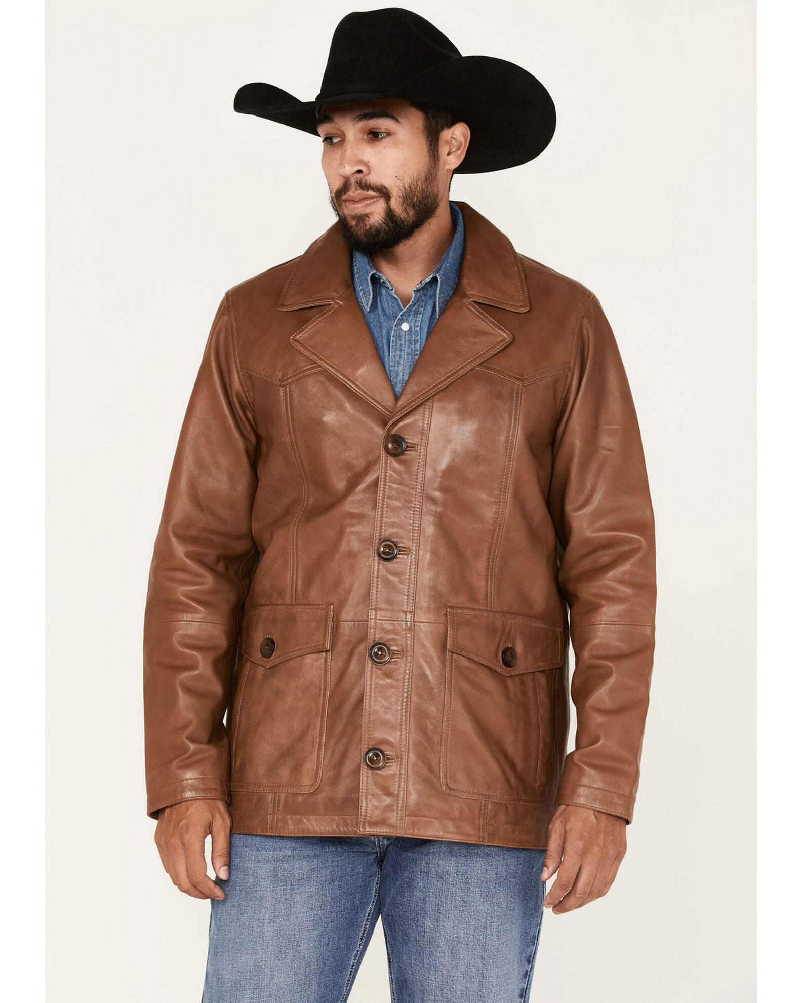 Cody James Men's Dale Leather Field Jacket 3 Cody James Men's Dale Leather Field Jacket