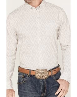 Cody James Men's Accent Geo Print Long Sleeve Button Down Shirt  -Cody James 2000374005 110 P3
