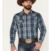 Cody James Men's Expression Large Plaid Snap Western Shirt  -Cody James 2000374104 410 P1