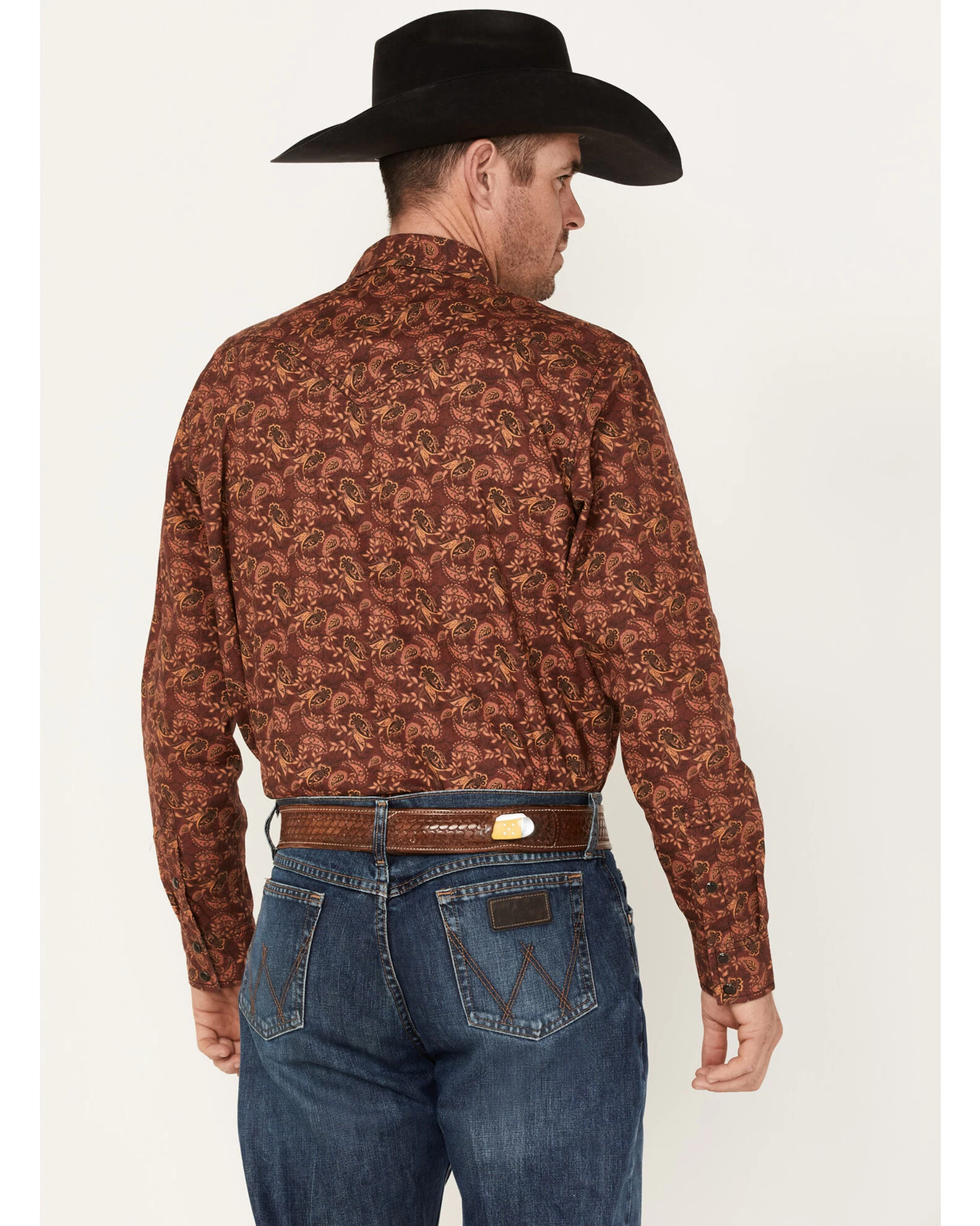 Cody James Men's On Tour Paisley Print Snap Western Shirt 6 Cody James Men's On Tour Paisley Print Snap Western Shirt - Image 4
