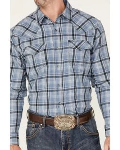 Cody James Men's Stream Plaid Print Long Sleeve Pearl Snap Western Flannel Shirt 8 Cody James Men's Stream Plaid Print Long Sleeve Pearl Snap Western Flannel Shirt -Cody James 2000374125 400 P3