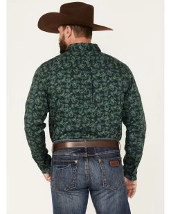 Cody James Men's Ringer Floral Print Button Down Western Shirt 9 Cody James Men's Ringer Floral Print Button Down Western Shirt -Cody James 2000374146 301 P4
