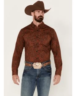Cody James Men's Tortuga Paisley Print Button Down Western Shirt