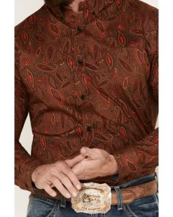 Cody James Men's Tortuga Paisley Print Button Down Western Shirt 9 Cody James Men's Tortuga Paisley Print Button Down Western Shirt -Cody James 2000374148 200 P3 1