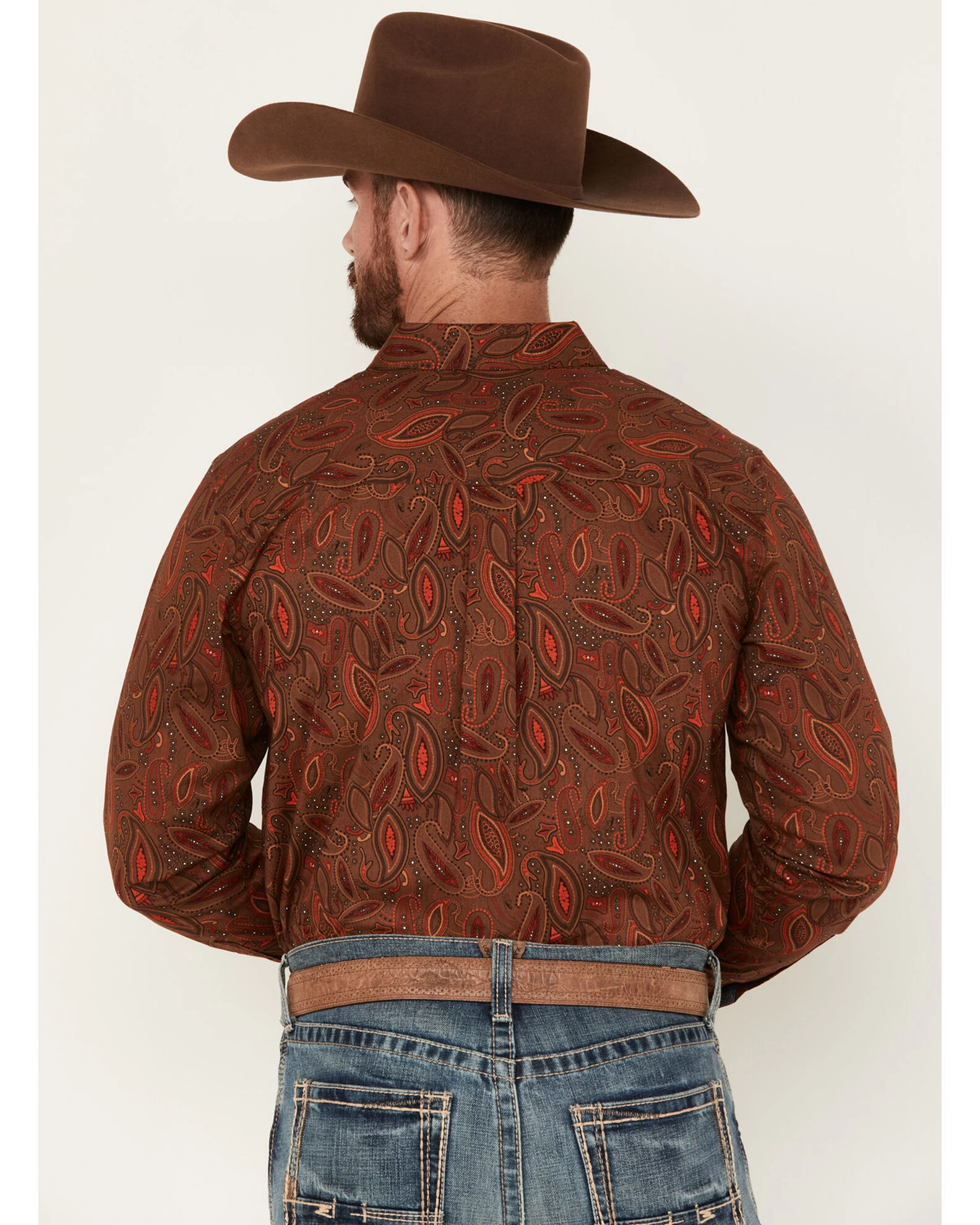 Cody James Men's Tortuga Paisley Print Button Down Western Shirt 6 Cody James Men's Tortuga Paisley Print Button Down Western Shirt - Image 4