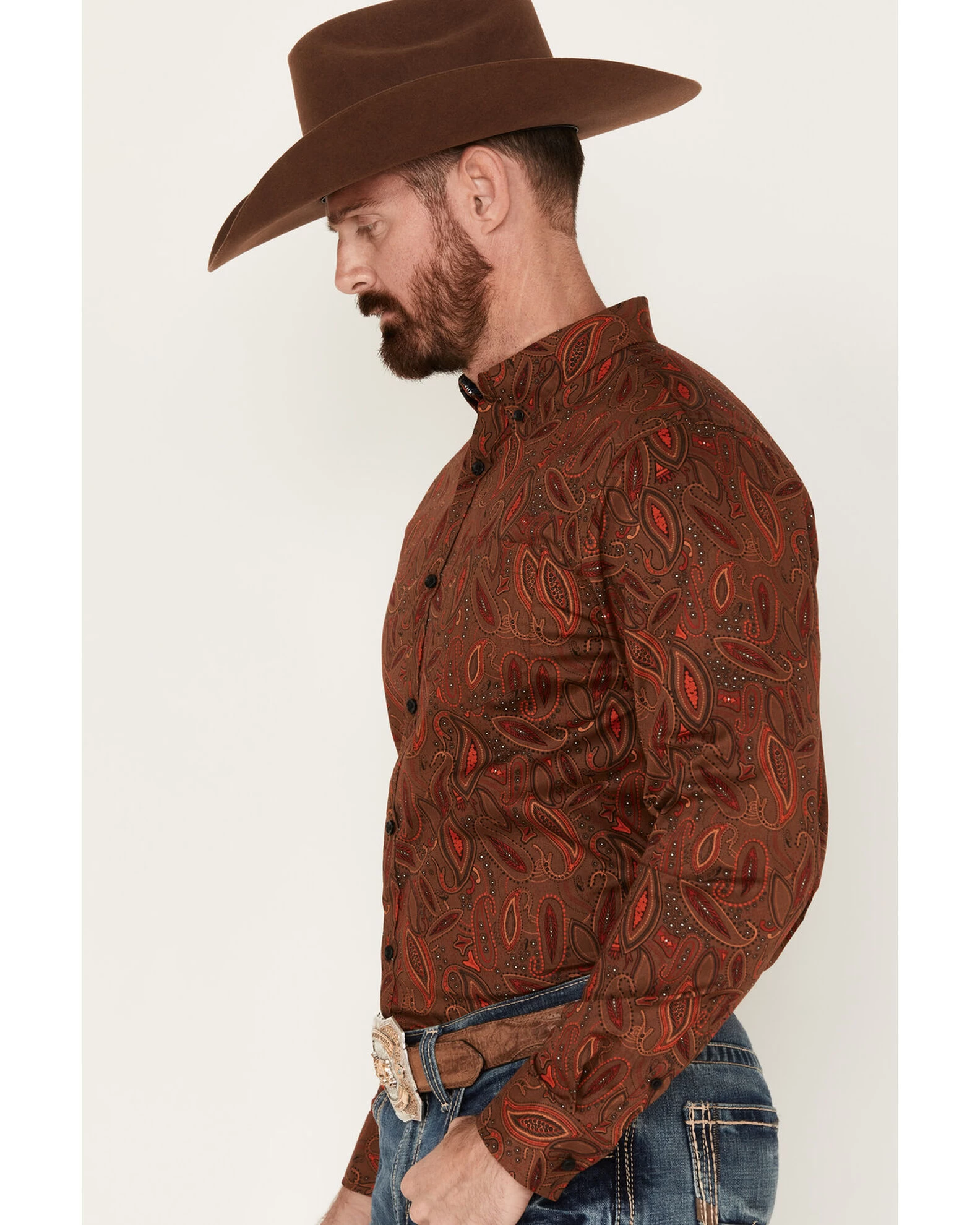 Cody James Tortuga Paisley Print Button Down Western Shirt - Big & Tall 4 Cody James Tortuga Paisley Print Button Down Western Shirt - Big & Tall - Image 2