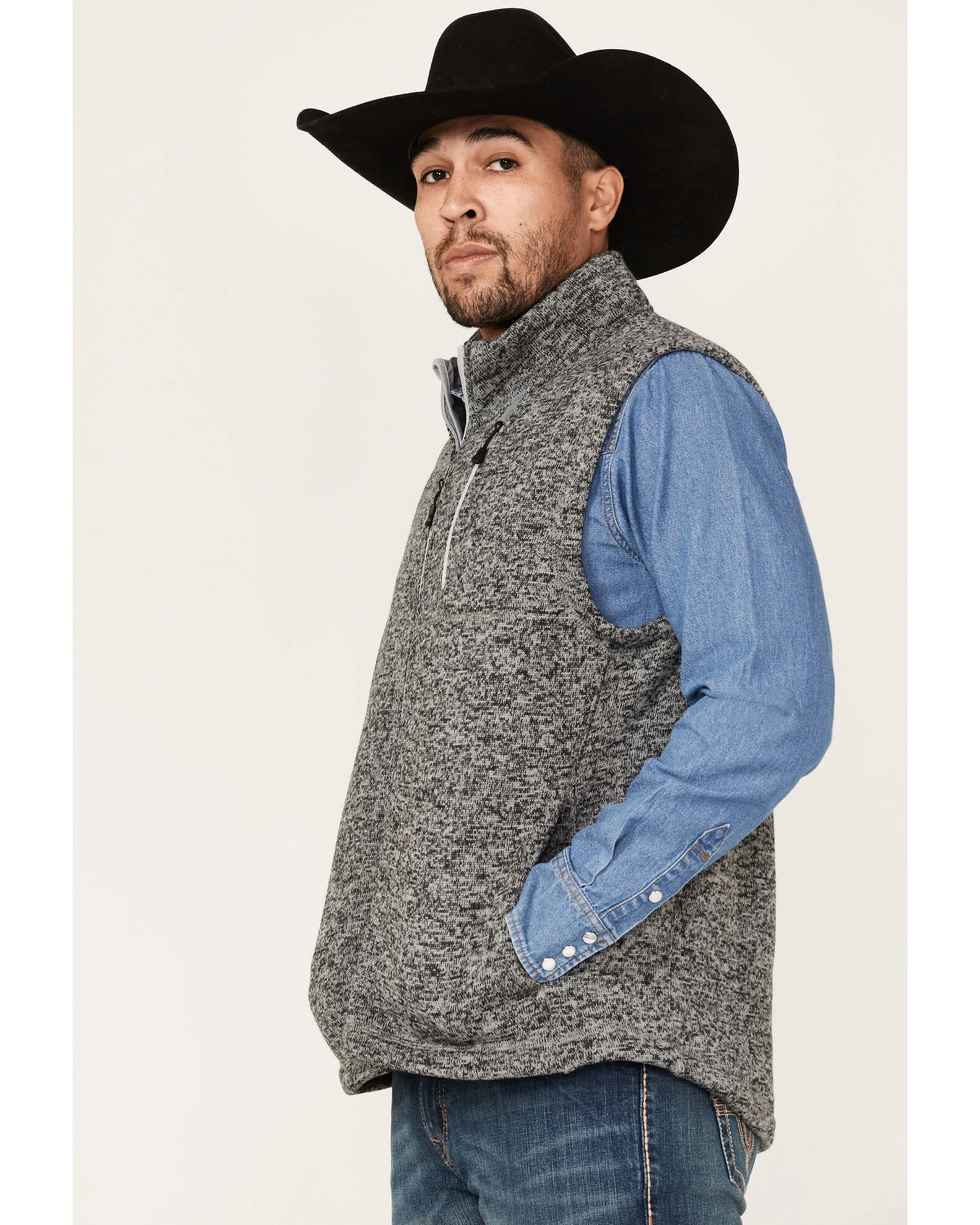 Cody James Men's Range Zip-Front Sweater Knit Vest 6 Cody James Men's Range Zip-Front Sweater Knit Vest - Image 4