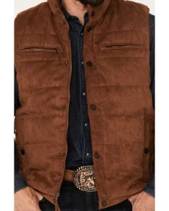 Cody James Men's Faux Suede Puffer Vest 8 Cody James Men's Faux Suede Puffer Vest -Cody James 2000375898 290 P3