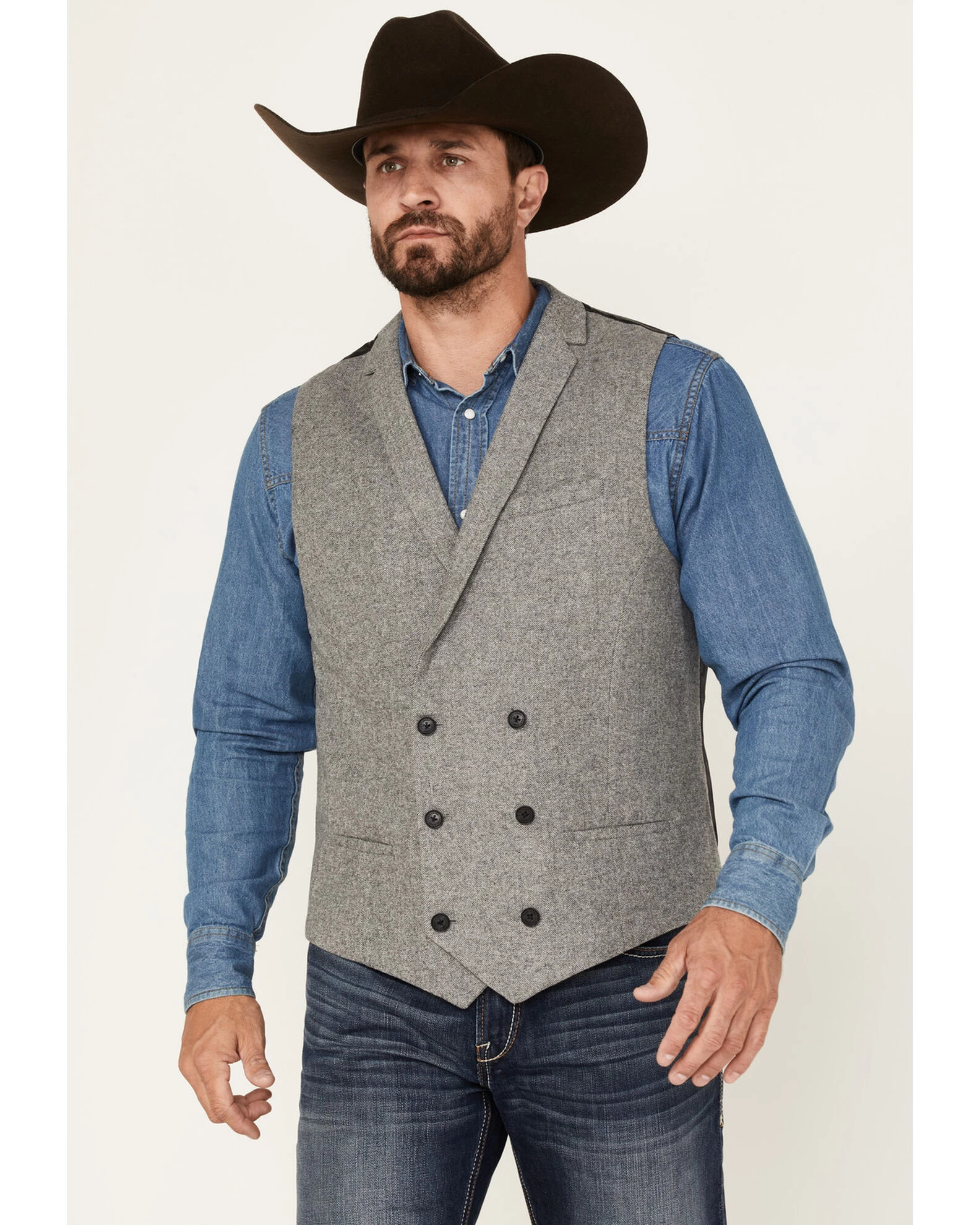 Cody James Men's Herringbone Vest 4 Cody James Men's Herringbone Vest - Image 2