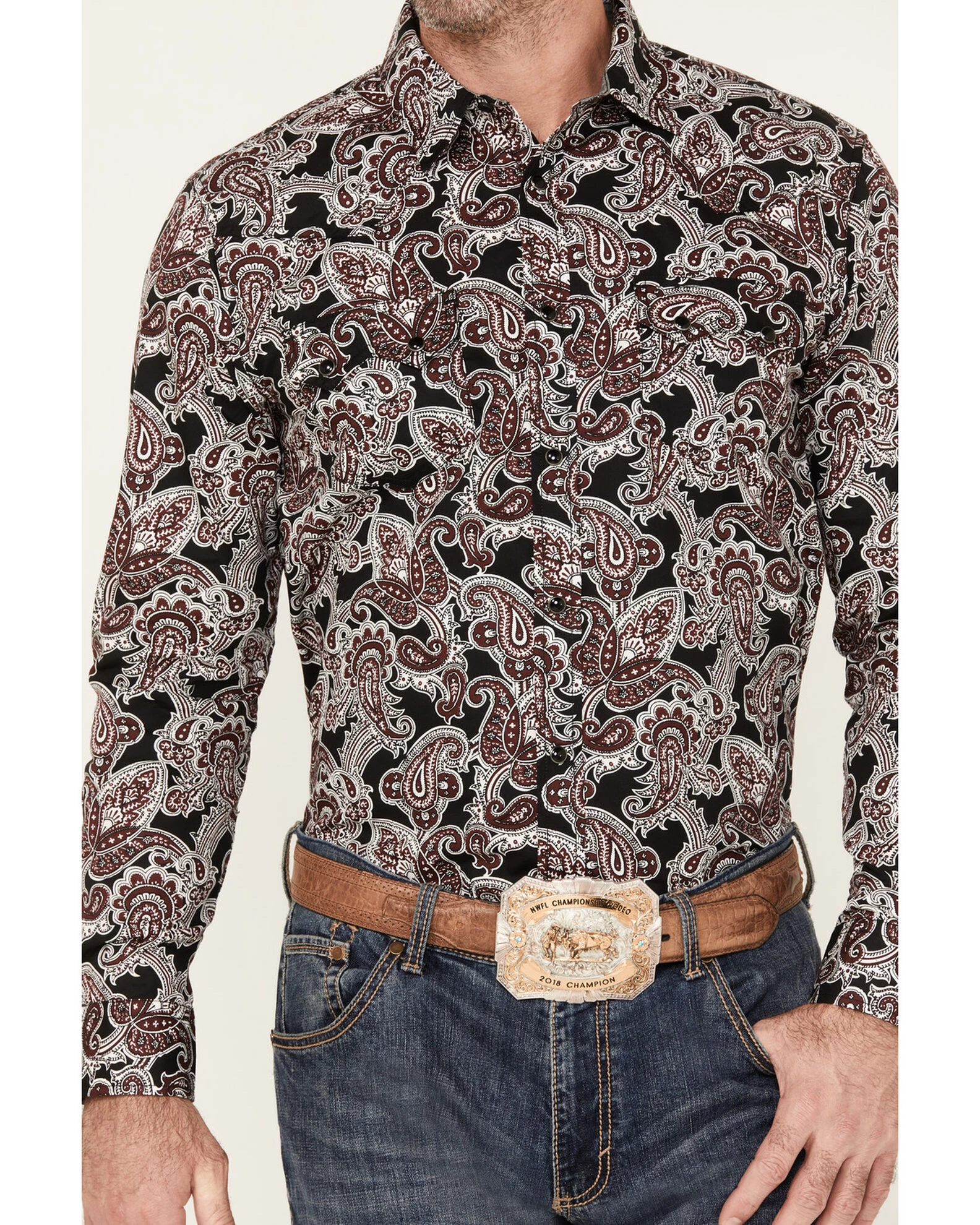 Cody James Men's Johnny Ringo Long Sleeve Snap Western Shirt 5 Cody James Men's Johnny Ringo Long Sleeve Snap Western Shirt - Image 3