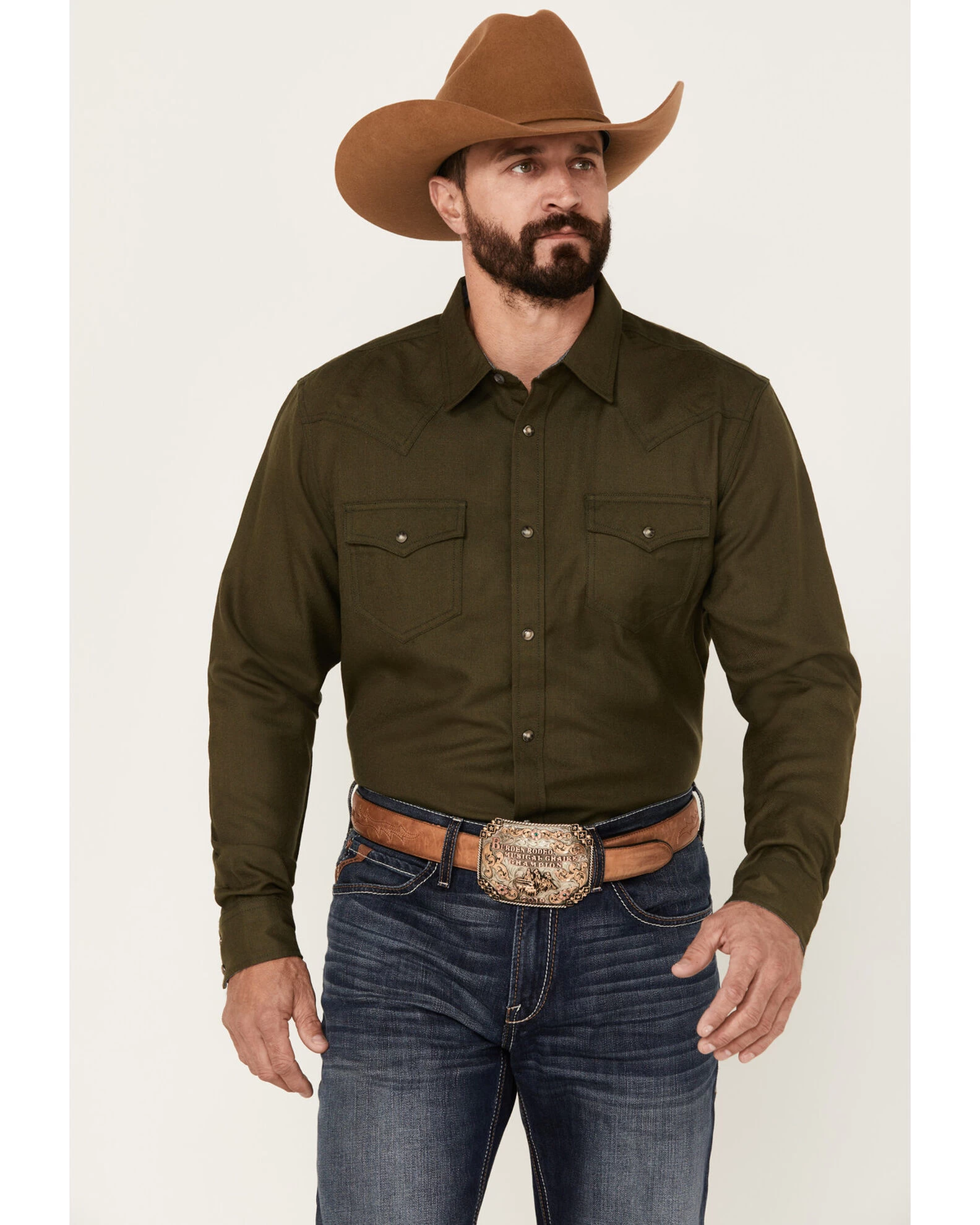 Cody James Men's Wooly Mammoth Solid Long Sleeve Snap Western Shirt 3 Cody James Men's Wooly Mammoth Solid Long Sleeve Snap Western Shirt