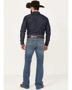 Cody James Men's Light A Shuck Medium Wash Relaxed Bootcut Stretch Denim Jeans -Cody James 2000381085 413 P3
