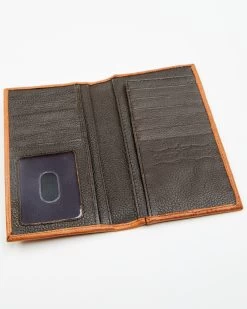 Cody James Men's Brown Embossed Croco Rodeo Leather Wallet 7 Cody James Men's Brown Embossed Croco Rodeo Leather Wallet -Cody James 2000381126 210 P3