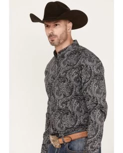 Cody James Men's Cassidy Paisley Button Down Long Sleeve Western Shirt 7 Cody James Men's Cassidy Paisley Button Down Long Sleeve Western Shirt -Cody James 2000381311 001 P2