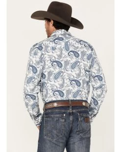 Cody James Men's Home Town Paisley Print Long Sleeve Snap Western Shirt -Cody James 2000382811 100 P4
