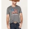 Cody James Men's Revolver Flag Short Sleeve Graphic T-Shirt