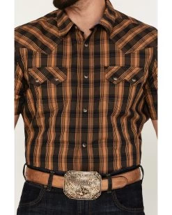 Cody James Men's Caliente Small Plaid Print Short Sleeve Western Snap Shirt 8 Cody James Men's Caliente Small Plaid Print Short Sleeve Western Snap Shirt -Cody James 2000385977 440 P3