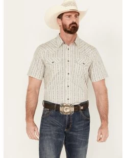 Cody James Men's Maya Striped Short Sleeve Western Snap Shirt