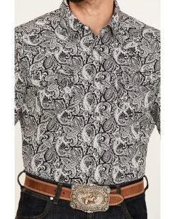 Cody James Men's Mamba Paisley Print Long Sleeve Western Snap Shirt -Cody James 2000386050 001 P3