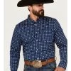 Cody James Men's Rough Road Geo Print Long Sleeve Stretch Button-Down Western Shirt - Big -Cody James 2000386103 410 P1