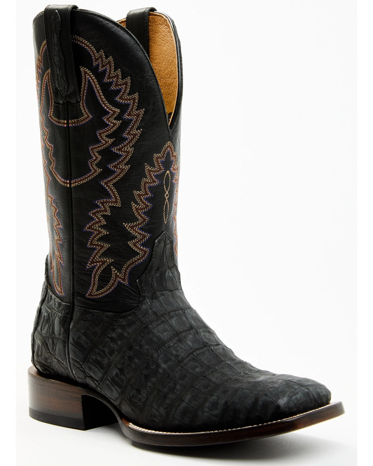 Cody James Men's Exotic Caiman Belly Western Boots - Broad Square Toe 3 Cody James Men's Exotic Caiman Belly Western Boots - Broad Square Toe