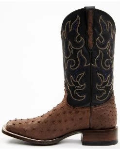 Cody James Men's Exotic Full Quill Ostrich Western Boots - Broad Square Toe -Cody James 2000386778 200 P3