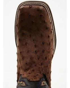 Cody James Men's Exotic Full Quill Ostrich Western Boots - Broad Square Toe -Cody James 2000386778 200 P6